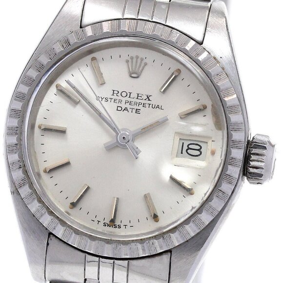 ROLEX Oyster Perpetual Date 6924 Cal.2030 Silver Dial Automatic Ladies _817123 - Picture 1 of 9